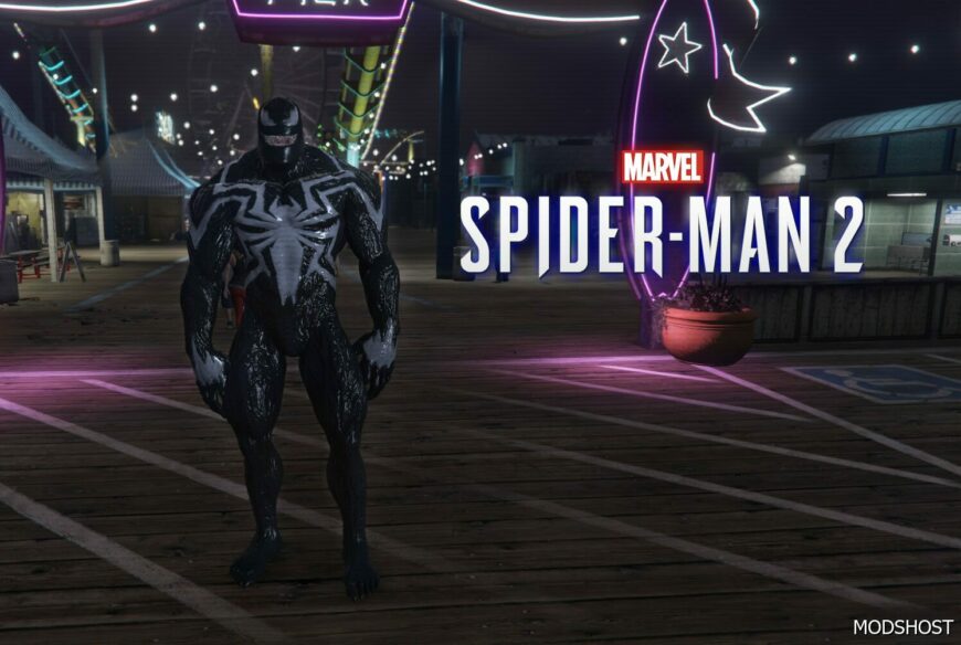 GTA 5 Player Mod: Venom (Spider-Man 2) Add-On PED (Featured)