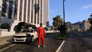 GTA 5 Player Mod: Bloods Suit (FOR Frank) V1.2 (Image #2)