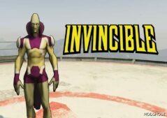 GTA 5 Player Mod: Martian MAN (Invincible) Add-On PED (Featured)