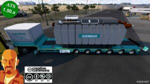 ATS Mod: 95TN Siemens Transformator Trailer 1.50 (Image #3)