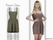 Sims 4 Dress Clothes Mod: Naomi Dress – ACN 437 (Featured)