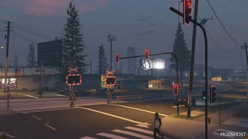 GTA 5 Map Mod: Prop Pack | OIV | Replace UK Traffic Lights and Level Crossing Pack (Featured)