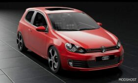 BeamNG Volkswagen Car Mod: Golf 6 2-Door (2020-24) 0.32 (Featured)