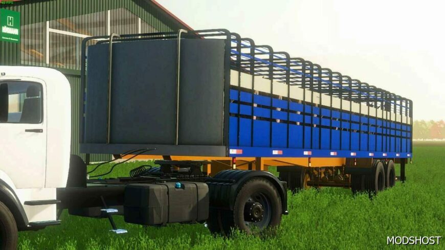 FS22 Livestock Trailer Mod: Cage 2 Axles (Featured)