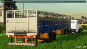 FS22 Livestock Trailer Mod: Cage 2 Axles (Image #4)