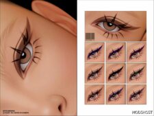 Sims 4 Female Makeup Mod: Eyeliner N340 (Featured)