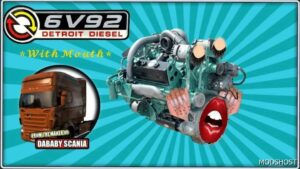 ATS Detroit Mod: Diesel 6V92 Sound with Mouth 1.50 (Featured)