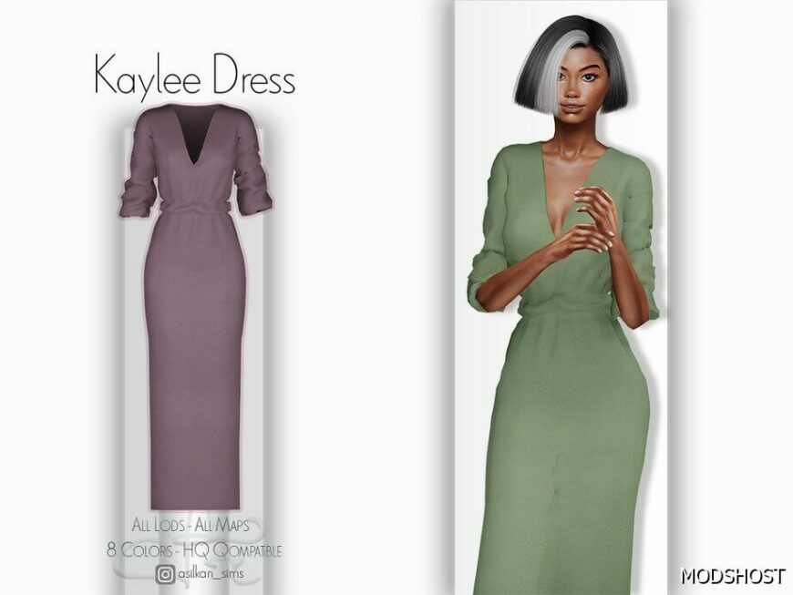 Sims 4 Elder Clothes Mod: Kaylee Dress – ACN 439 (Featured)