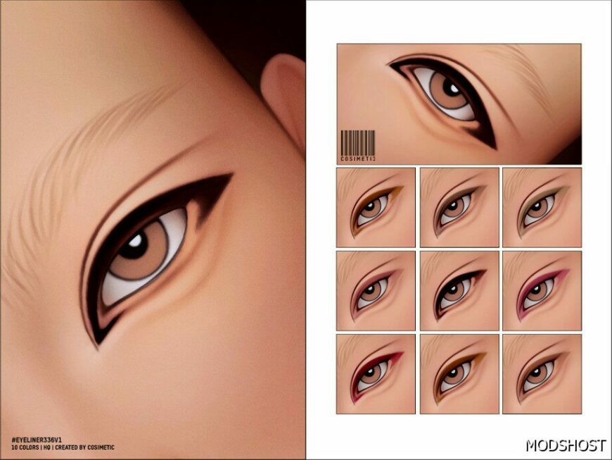 Sims 4 Eyeliner Makeup Mod: N336 V1 (Featured)