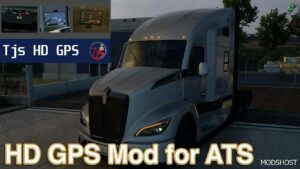 ATS Navigation Part Mod: TJS HD GPS V1.2.1 1.50 (Featured)