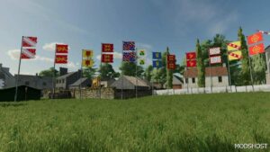 FS22 Placeable Mod: French Regions Flags Pack V3.0 (Image #2)