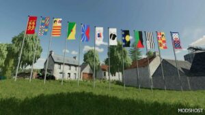 FS22 Placeable Mod: French Regions Flags Pack V3.0 (Image #3)