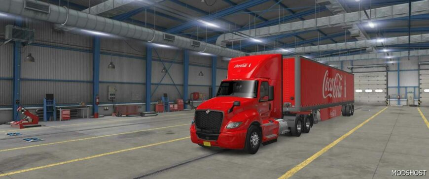 ATS International Mod: Coca Cola Skin for LT DAY CAB and SCS Trailer 53 1.50 (Featured)