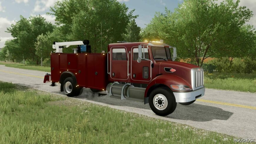 FS22 Peterbilt Truck Mod: 340 Service (Featured)