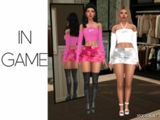 Sims 4 Party Clothes Mod: Ximena – Party SET (Featured)