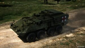 GTA 5 Military Mod: M1133 Stryker Medical Evacuation Vehicle Add-On (Image #2)