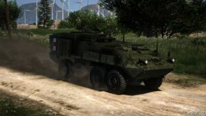 GTA 5 Military Mod: M1133 Stryker Medical Evacuation Vehicle Add-On (Image #4)