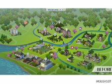 Sims 4 Mod: Willow Creek Realistic Map Replacement (Image #2)