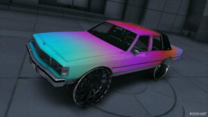 GTA 5 Chevrolet Vehicle Mod: Caprice on Forgiatos Custom Multicolor (Featured)