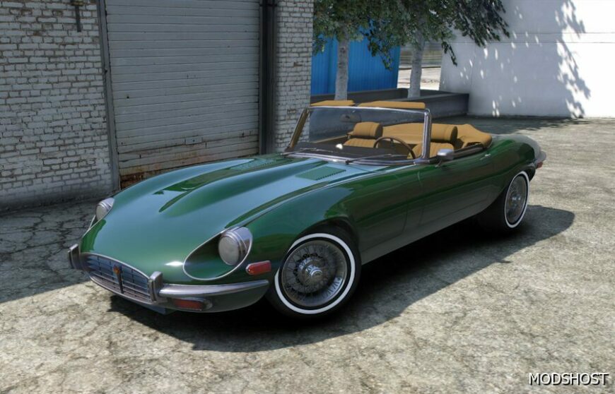 GTA 5 Jaguar Vehicle Mod: 1971 Jaguar E-Type S2C Convertible (Featured)