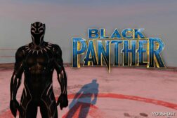 GTA 5 Player Mod: Black Panther (Marvel Avenger’s) Add-On PED (Image #2)