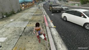 GTA 5 Player Mod: Wonder Woman (1975 Series) – Addon PED (Image #4)