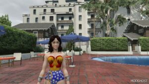 GTA 5 Player Mod: Wonder Woman (1975 Series) – Addon PED (Image #5)