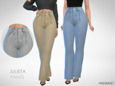 Sims 4 Elder Clothes Mod: Julieta Pants (Featured)