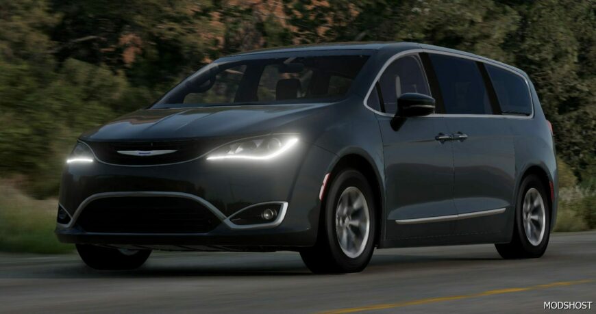 BeamNG Chrysler Car Mod: Pacifica (With Hybrid Powertrain) 2020-2017 V2.0 0.32 (Featured)