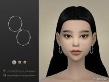 Sims 4 Female Accessory Mod: Earrings N12 (Featured)