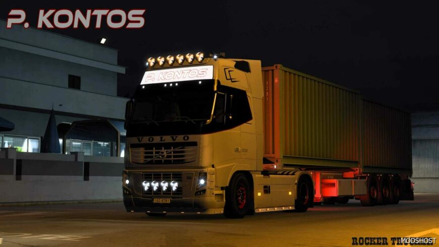 ETS2 Volvo Mod: P. Kontos Skin for Volvo FH Classic (Featured)