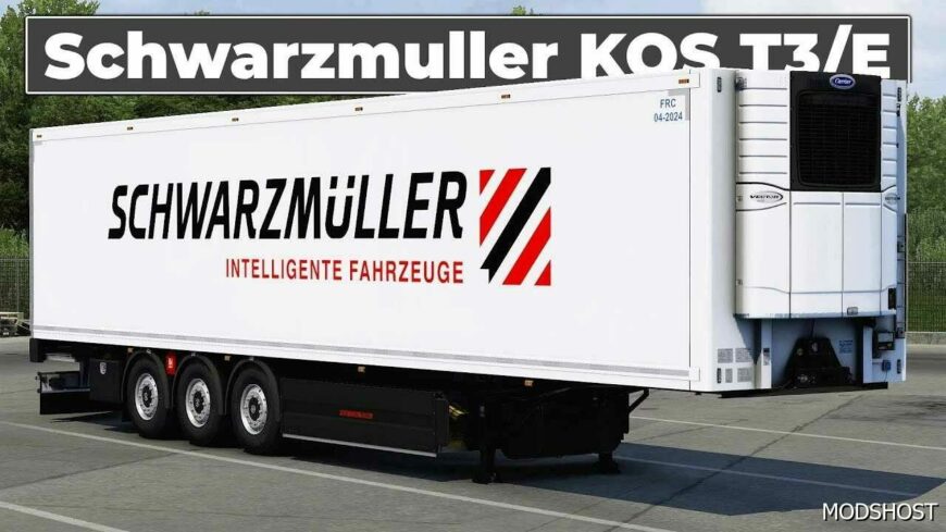 ETS2 Trailer Mod: Schwarzmuller KOS T3/E by Gloover V1.1 1.50 (Featured)