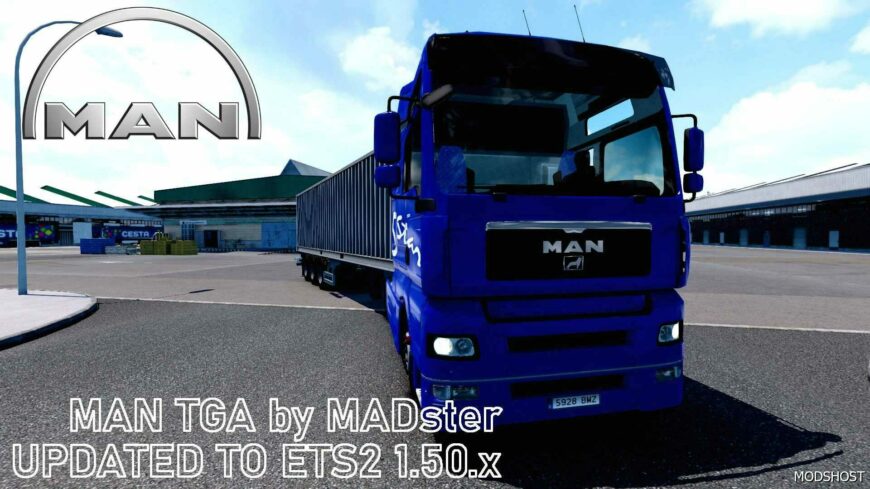 ETS2 MAN Truck Mod: TGA by Madster Updated 1.50 (Featured)