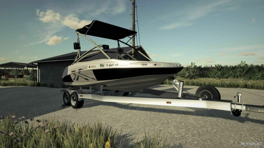 FS22 Mod: 212X Yamaha Fishing Boat and Trailer (Featured)