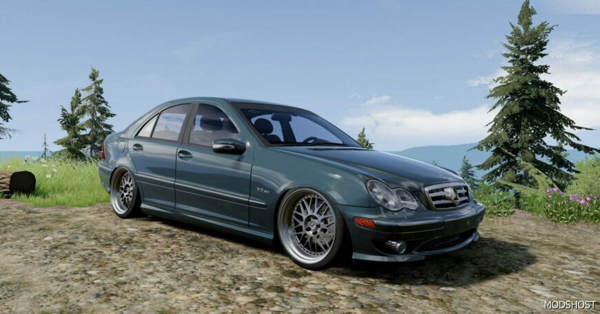 BeamNG Mercedes-Benz Car Mod: C-Class W203 0.32 (Featured)