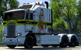 ETS2 Kenworth Mod: Rupee Skin for Overfloater Kenworth K100-E (Featured)