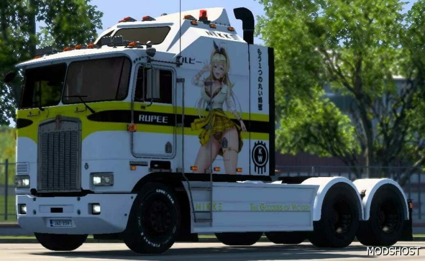 ETS2 Kenworth Mod: Rupee Skin for Overfloater Kenworth K100-E (Featured)