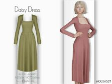 Sims 4 Female Clothes Mod: Daisy Dress – ACN 441 (Featured)