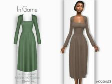 Sims 4 Female Clothes Mod: Daisy Dress – ACN 441 (Image #2)