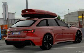 ETS2 Audi Car Mod: RS6 Avant C8 2020 V1.2 1.50 (Image #2)