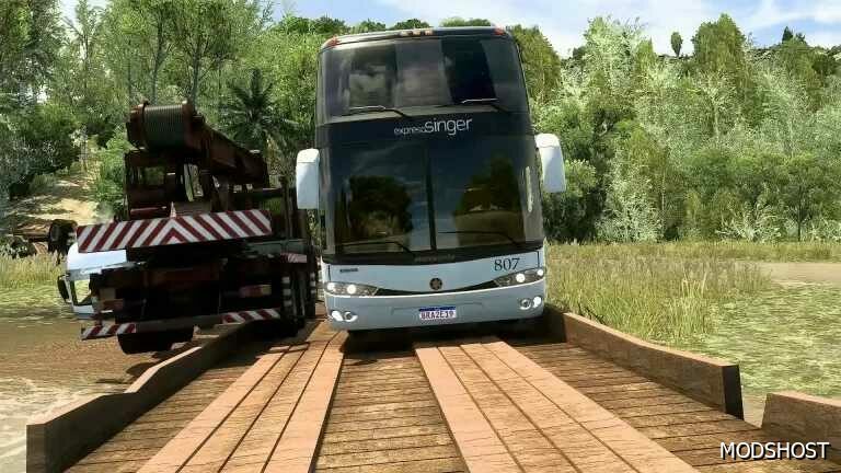 ETS2 Marcopolo Bus Mod: G6 1800 DD 6×2 1.50 (Featured)