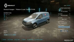 FS22 Renault Vehicle Mod: Kangoo Local French Bakeries V1.1 (Featured)