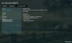 FS22 Mod: ALL Selling Points V1.0.1 (Featured)