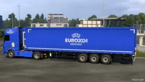 ETS2 DAF Mod: Uefa Euro 2024 Skin Pack for DAF XF (Featured)