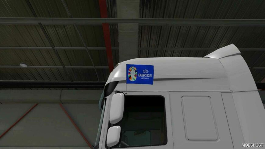 ETS2 Part Mod: Uefa Euro 2024 Window Flag 1.50 (Featured)