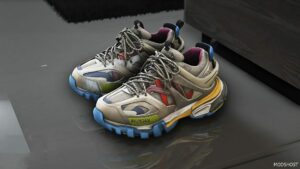 GTA 5 Player Mod: NEW Balenciaga Track Runners Retextures (Featured)