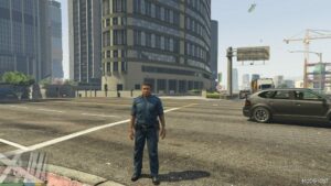 GTA 5 Player Mod: Franklin Paramedic EMS Uniform (Featured)