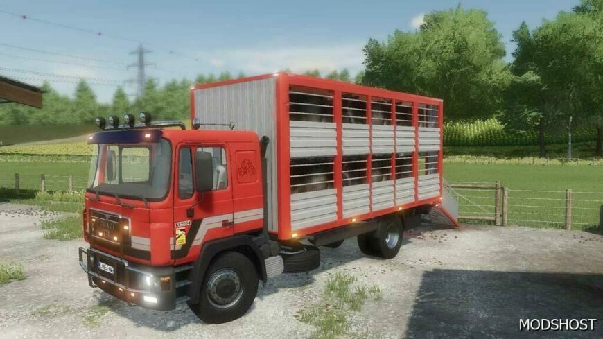 FS22 MAN Truck Mod: Livestock Transporter MAN 19.403 (Featured)