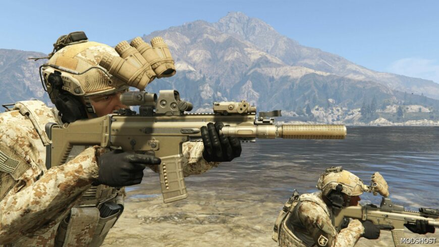 GTA 5 Weapon Mod: MK16 EFT, MK2 Replace (Featured)