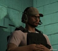 GTA 5 Player Mod: Headphones Comtac and CAP GB (Image #3)